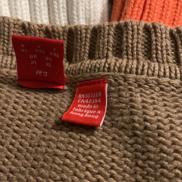 Esprit Crew Ribbed Striped Colorblock 💯% Cotton Structured Sweater Fitted Prep - Picture 8 of 9